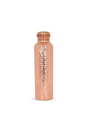 Bluevel - Pure Copper Water Bottle - 1000ml, Hammered Design