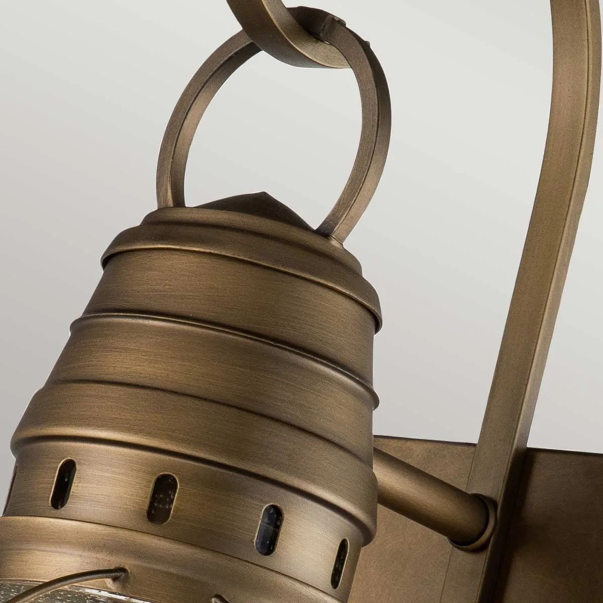 Bridgepoint 1 Light Large Wall Lantern | Natural Brass