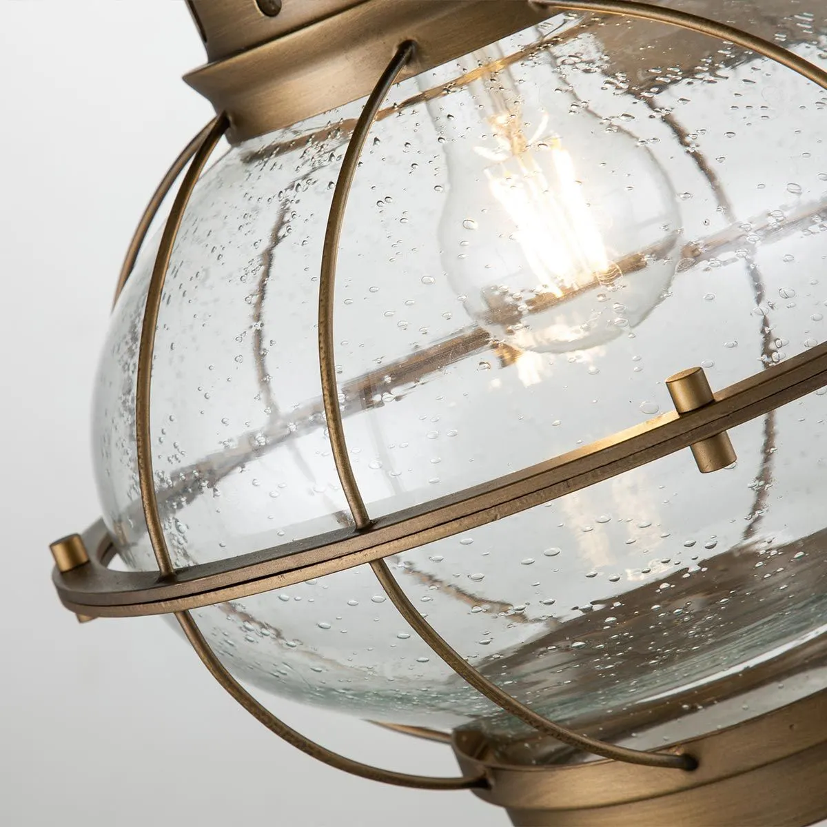 Bridgepoint 1 Light Large Wall Lantern | Natural Brass