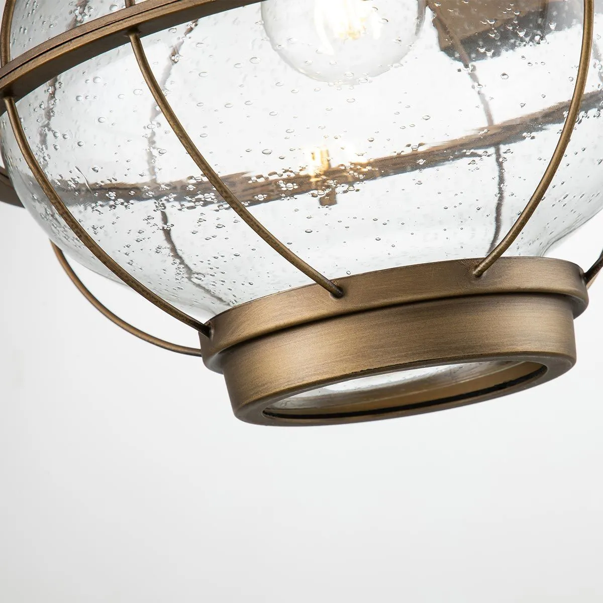 Bridgepoint 1 Light Large Wall Lantern | Natural Brass