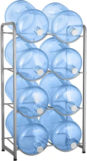 BRIO Double-Column Water Bottle Stands (GREY) (8-Bottle)