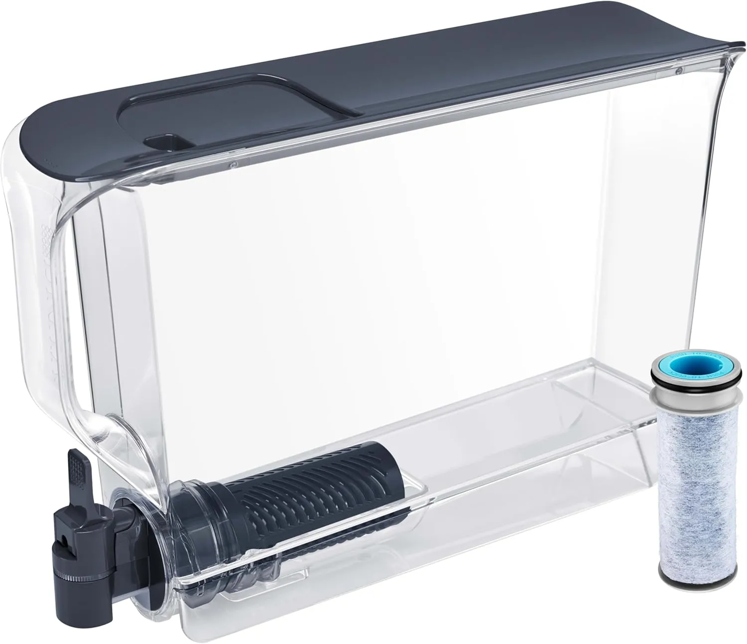 Brita XL Water Filter Dispenser for Tap and Drinking Water with 1 Stream Filter, Lasts 2 Months, 25-Cup Capacity, BPA Free, Dark Blue