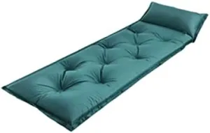 Camping Sleeping Pad Ultralight Air Mat Folding Bed Inflatable Cushion Mountaineering Mattress with Pillow Travel Hiking (B)