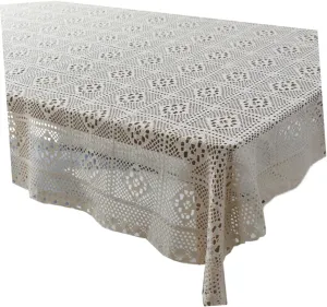 Camping Tablecloth Rectangle Fitted Table Cover Decorative Tablecloths for Outdoor Tables