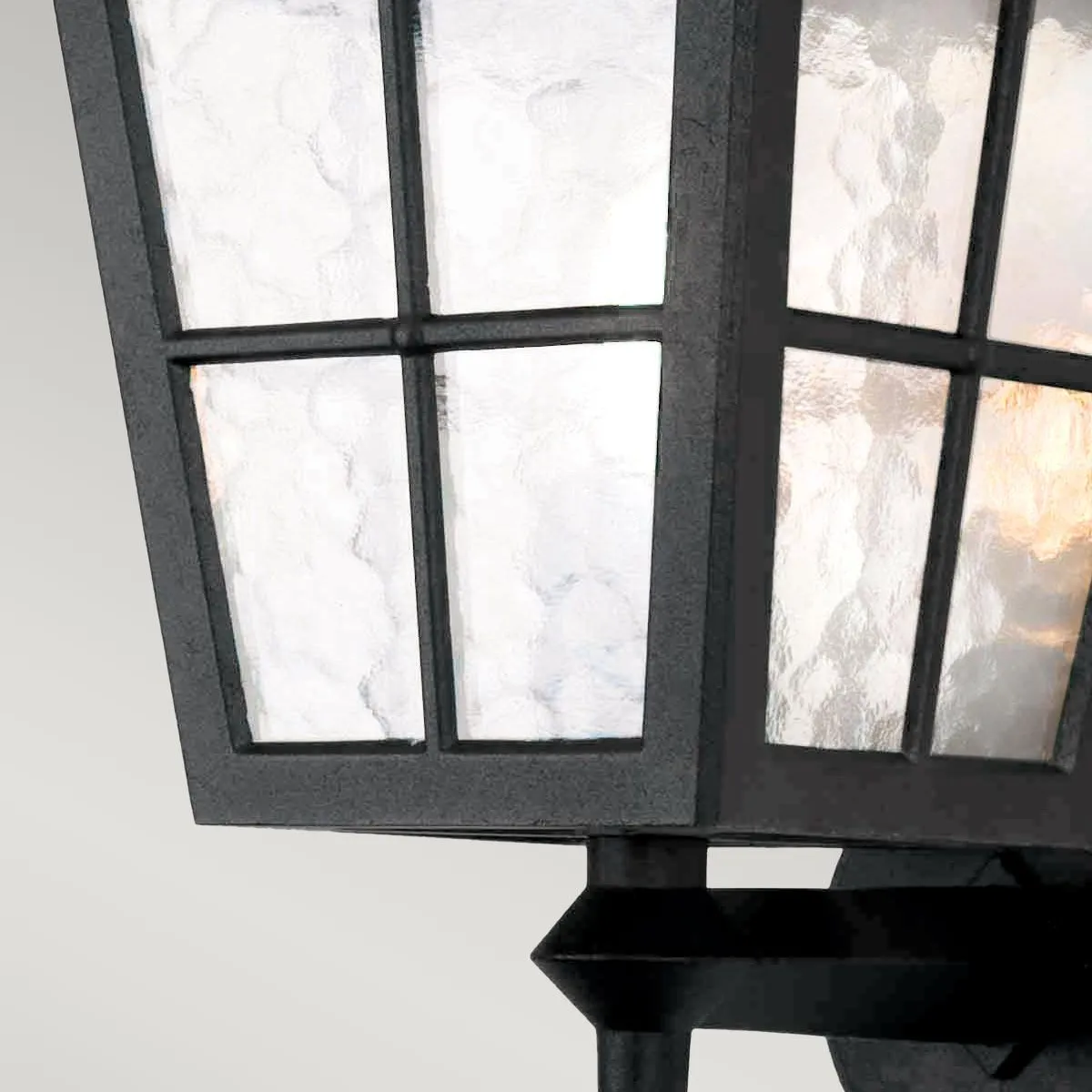 Canterbury 1 Light Wall Up Lantern | Black