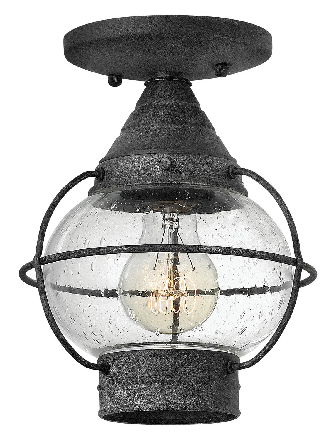 Cape Cod LED Flush Mount in Aged Zinc