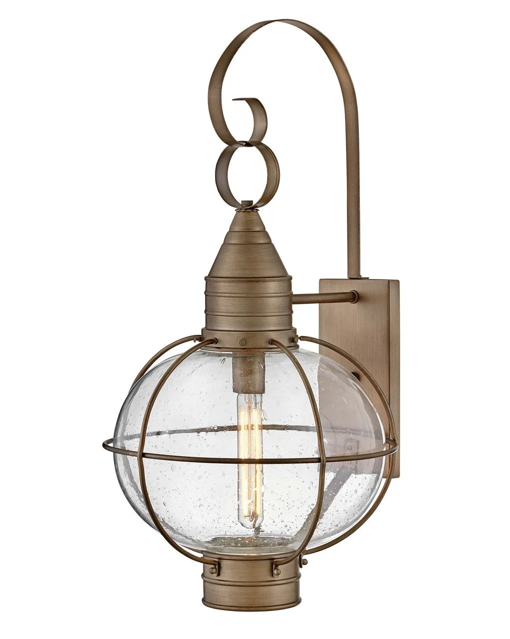 Cape Cod LED Wall Mount Lantern in Burnished Bronze