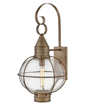 Cape Cod LED Wall Mount Lantern in Burnished Bronze