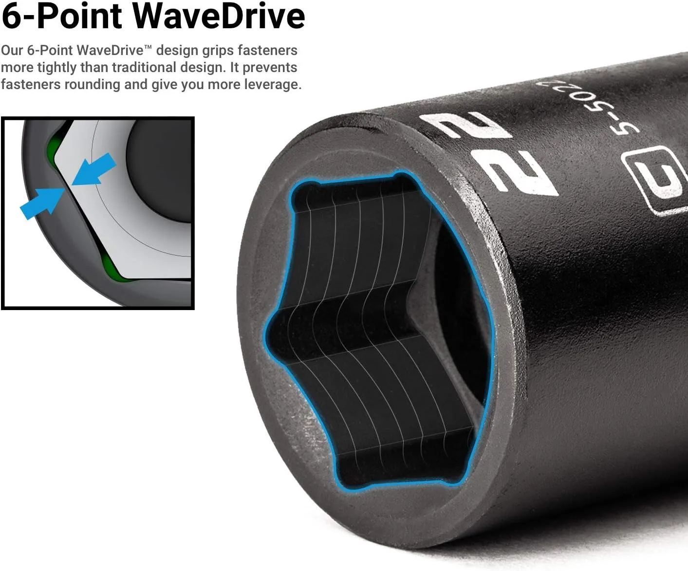 Capri Tools 3/8 in. Drive Master Shallow, Semi-Deep and Deep Impact Socket Set, SAE, 5/16 to 1 in. with Billet Aluminum Socket Rail