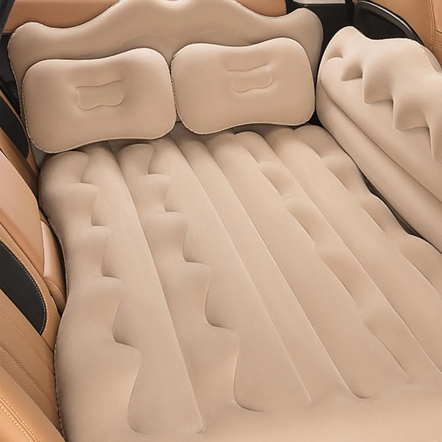 Car Air Mattress for BYD Tang EV 7seats 2018 2019 2020 Thickened Durable Car Camping Air Mattress Bed with Air Pump Inflatable Sleeping Mat,B