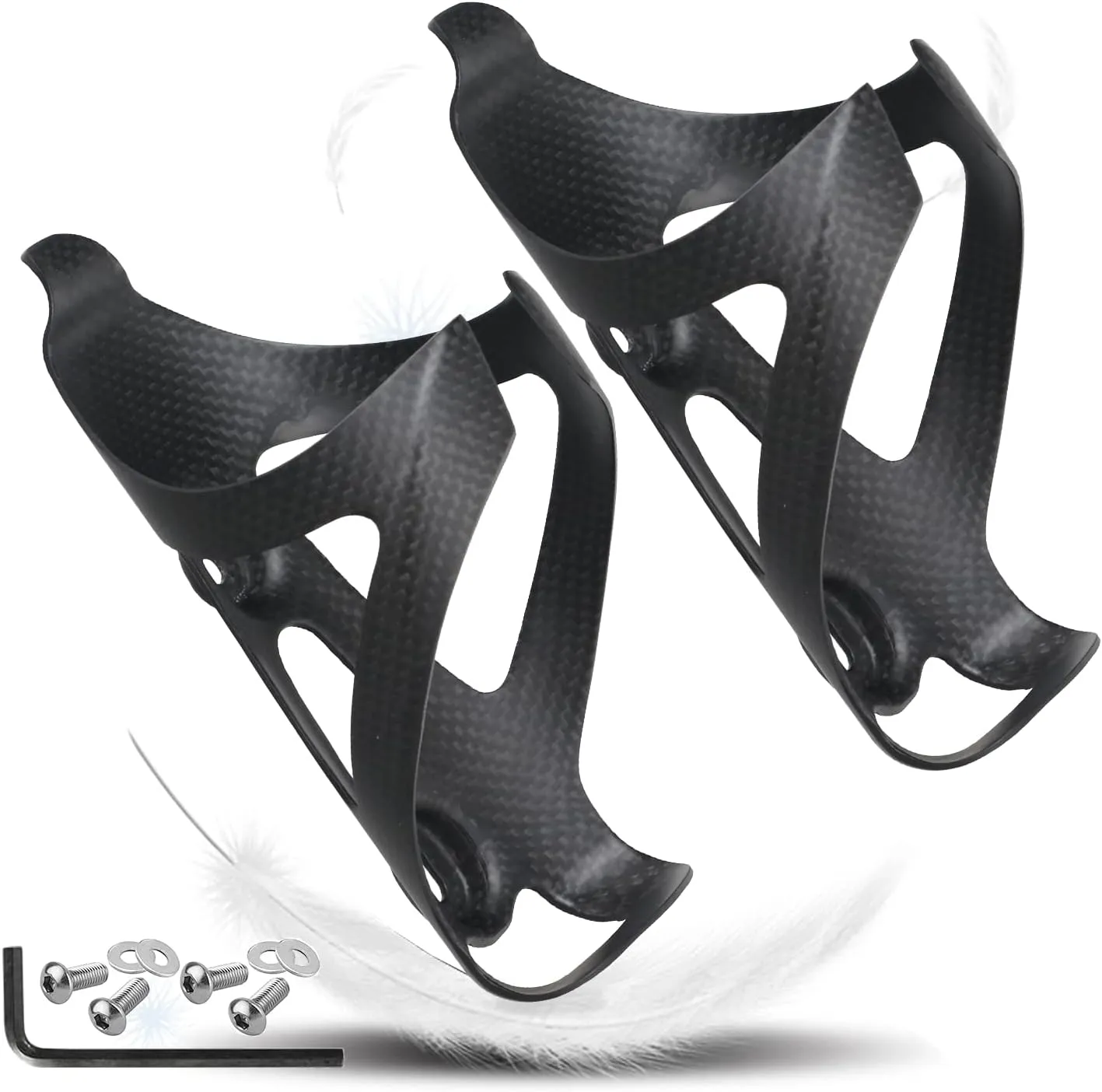 Carbon Fiber Water Bottle Holder for Bicycle Mountain Bike Cup Holder Ultralight Bike Water Bottle Cages for MTB Mountain Road Bike Cycling