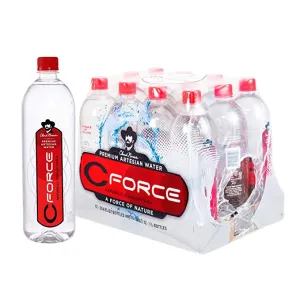 CForce Naturally Alkaline Water - 1 Liter 12 Pack