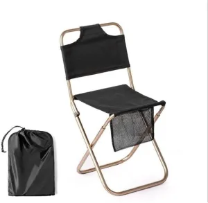 Chair for Outdoors, Folding Camping Chair Outdoor Fishing Chair Picnic BBQ Seat Ultralight Aluminum Alloy Camping Stool with Storage Bag Picnic Chair for Adults