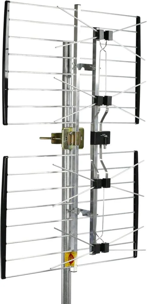 Channel Master ULTRAtenna - Multi-Directional Outdoor HDTV Digital Antenna – 60 Mile Range, 4-Bay Bowtie, 180° Wide-Angle Reception, Compact Preassembled Design, UHF/VHF Support for Free OTA TV