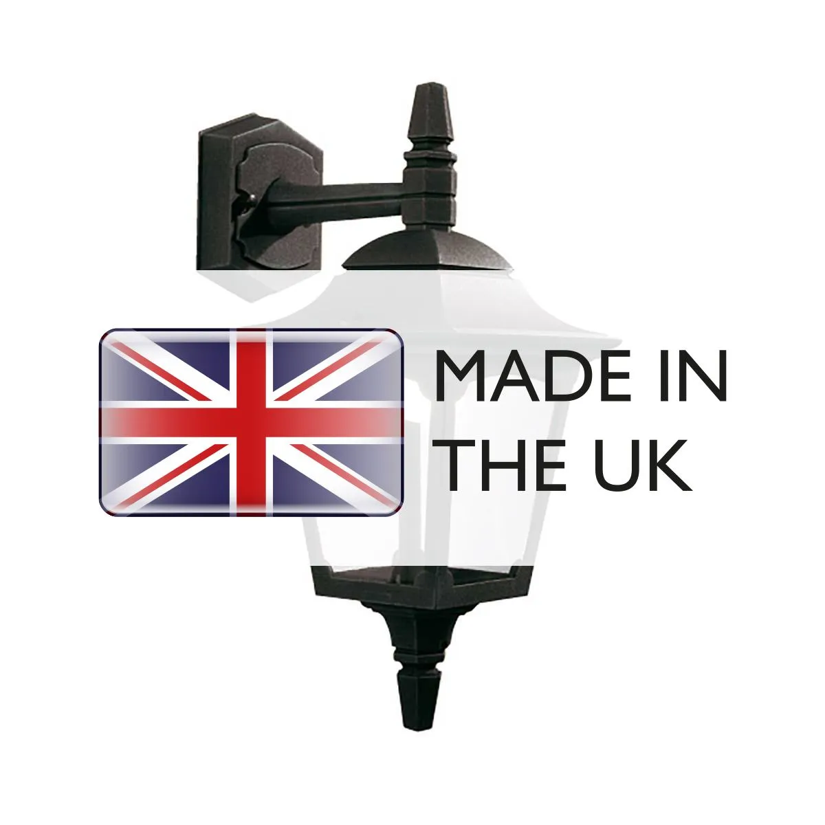 Chapel 1 Light Mini Down Wall Lantern | Black