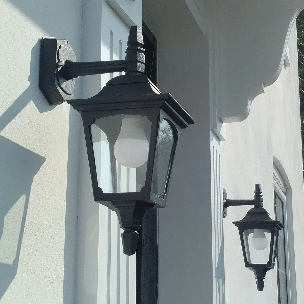 Chapel 1 Light Mini Down Wall Lantern | Black