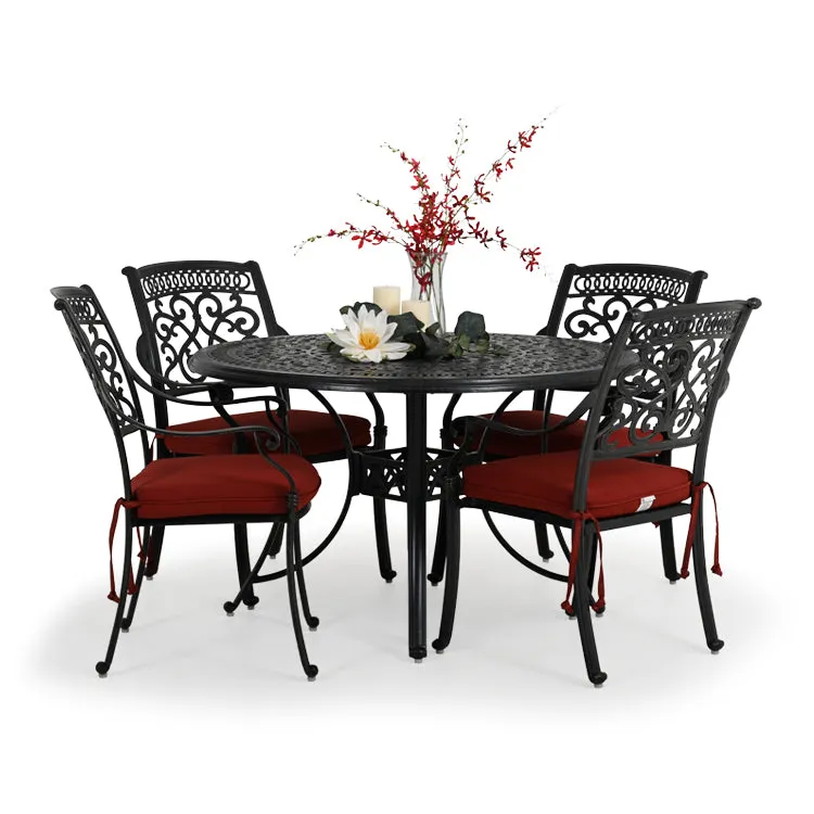 Charleston Outdoor Cast Aluminum 36" Round Dining Table
