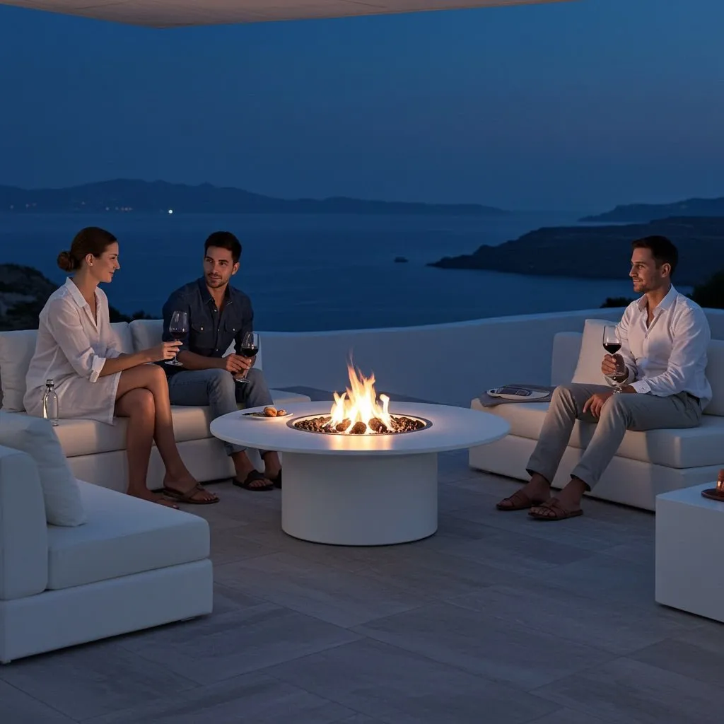 Circa Fire Table (Tabletop)- Aluminum