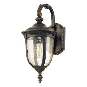 Cleveland 1 Light Small Wall Lantern | Weathered Bronze