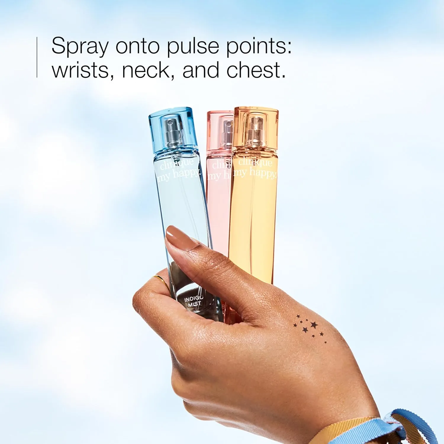 Clinique My Happy Fragrance Spray | Cocoa & Cashmere, Baby Bouquet, Cookies & Kisses, Indigo Mist, Lily of the Beach, Peony Picnic