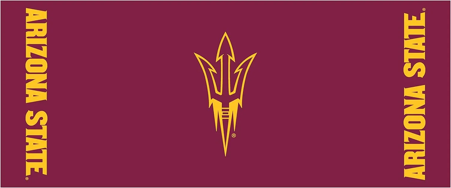 Collegiate Kwik-Covers Rectangle Plastic Table Covers, Bundle of 2 (Arizona State University, 6')