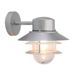 Copenhagen 1 Light Wall Lantern | Silver