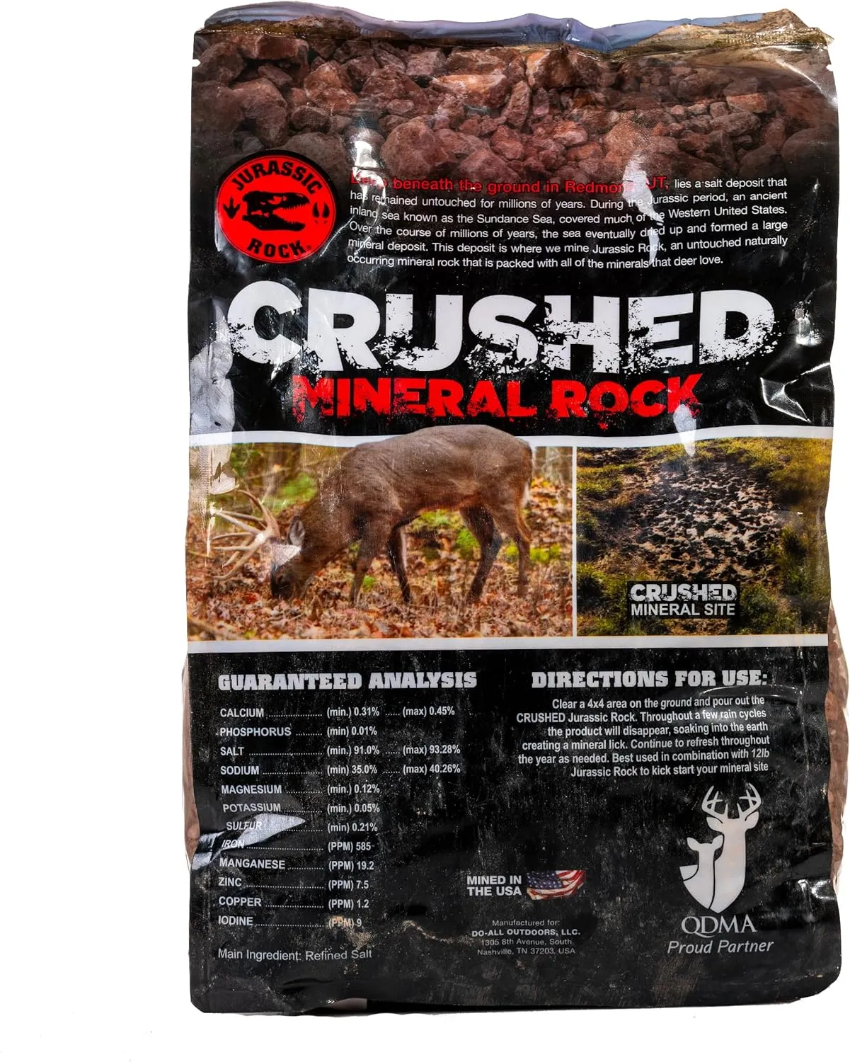Crushed Mineral Rock/Salt Lick for Deer and Other Wildlife, 6 lb Bag, Unflavored