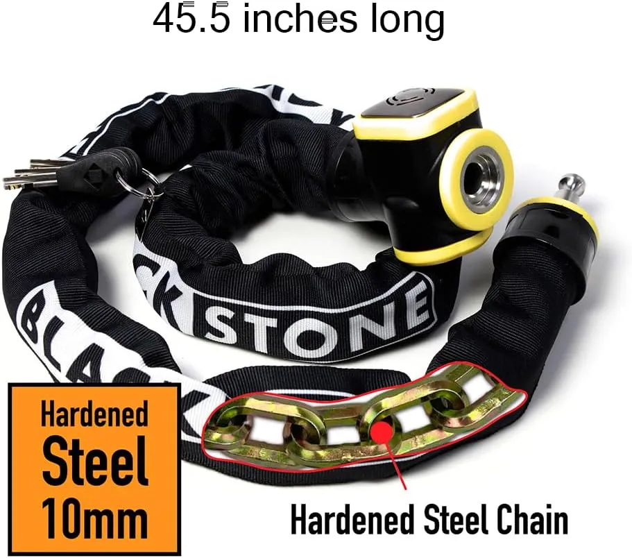 Crystal Vision Anti Theft Loud 130db Alarm Heavy Duty Bike Lock Weather Proof Multi Purpose