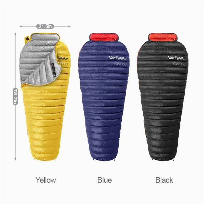 CW300 Goose Down Winter Mummy Sleeping Bag