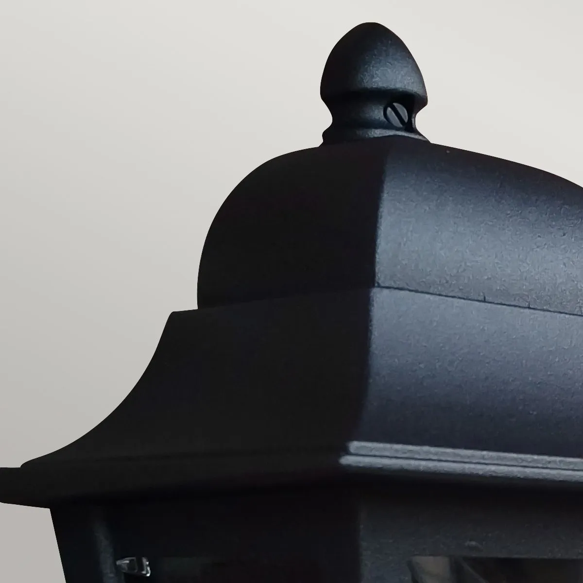 Deco Lane 1lt Half Wall Lantern | Black