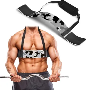 DEFY Arm Blaster for Biceps and Triceps Adjustable Curl Support with Durable 7mm Aluminum Plate and Neck Pad for Strength Training Bodybuilding Isolator Curl Machine