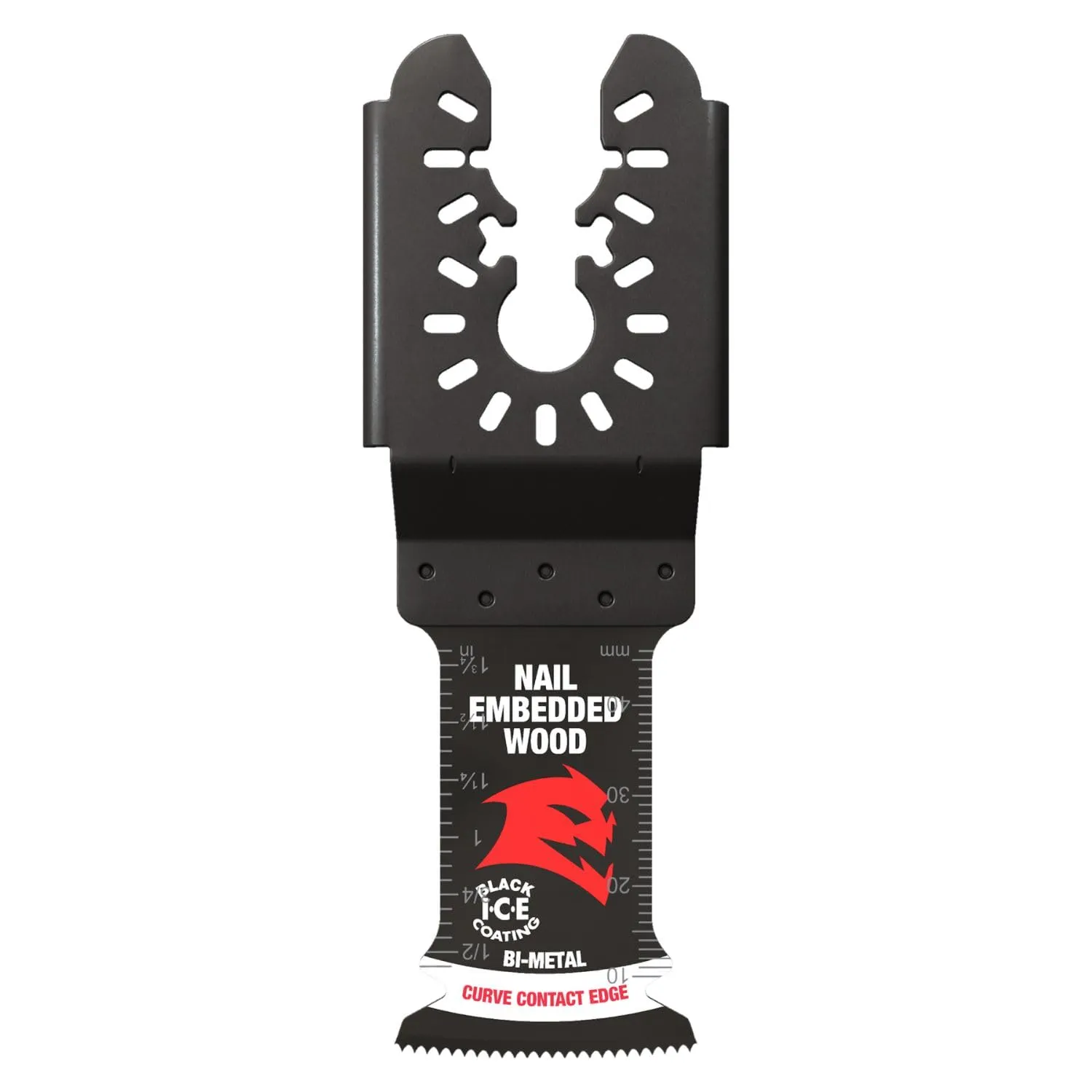 Diablo Demo Demon Universal Fit Bi-Metal Oscillating Tool Blade for Nail-Embedded Wood - 1-1/4" Cutting Width, 2" Cutting Depth, 3-Pack - DOU125BW3