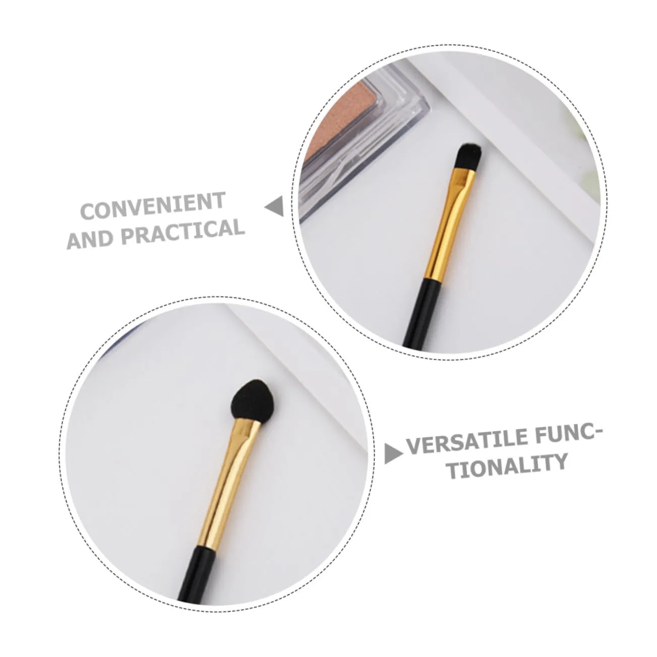 Didiseaon 60pcs Dual-end Eye Shadow Brush for Women Precision Makeup Eye Brushes for Blending Highlighting and Smudging for Personal Portable Beauty Tool