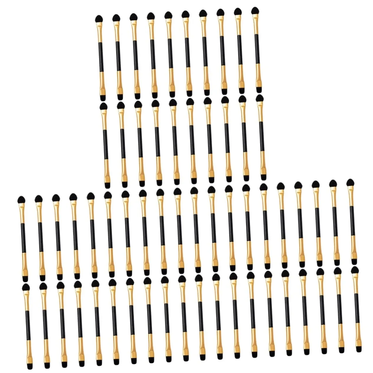 Didiseaon 60pcs Dual-end Eye Shadow Brush for Women Precision Makeup Eye Brushes for Blending Highlighting and Smudging for Personal Portable Beauty Tool