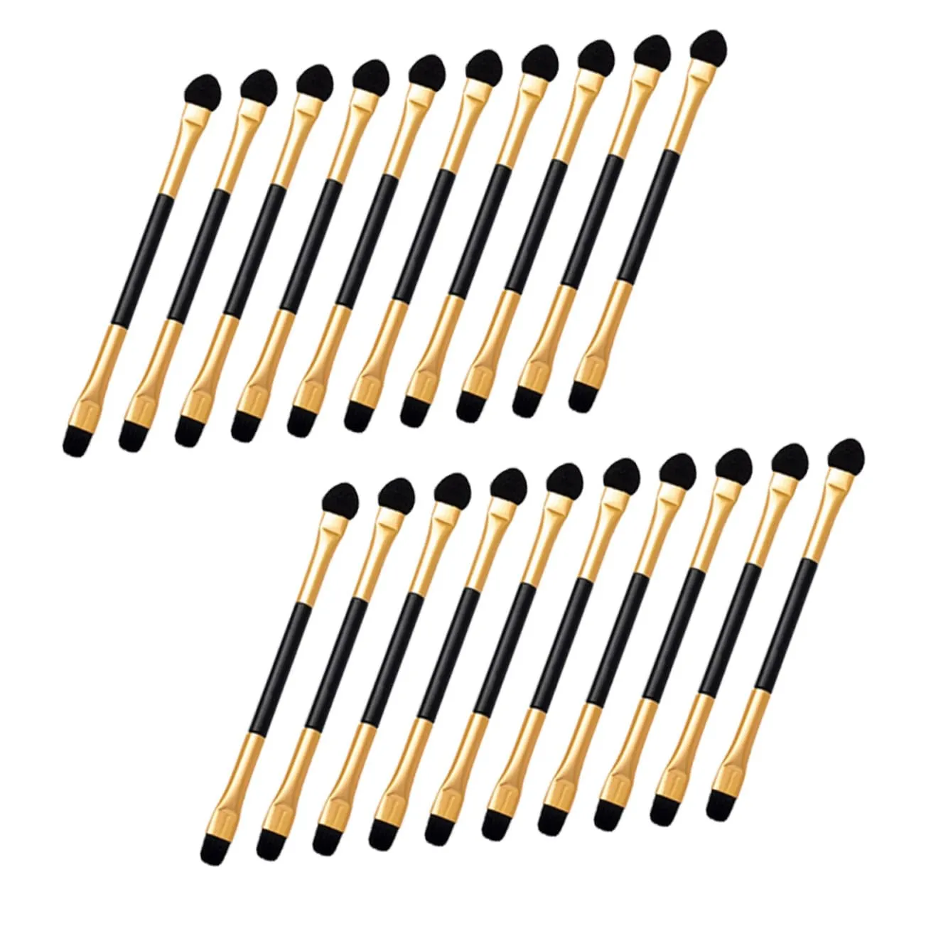 Didiseaon 60pcs Dual-end Eye Shadow Brush for Women Precision Makeup Eye Brushes for Blending Highlighting and Smudging for Personal Portable Beauty Tool