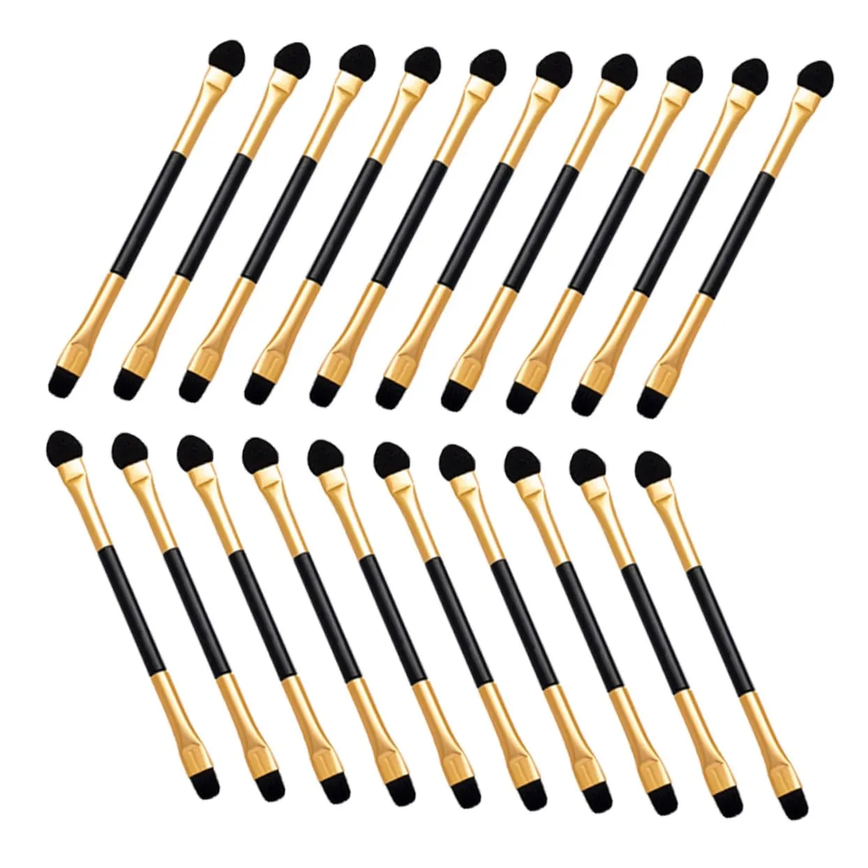 Didiseaon 60pcs Dual-end Eye Shadow Brush for Women Precision Makeup Eye Brushes for Blending Highlighting and Smudging for Personal Portable Beauty Tool