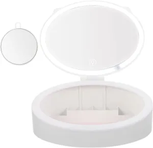 Didiseaon Led Makeup Mirror with Feature Portable Tabletop Design for Travel and Outdoor Use Smart Sensor Quality Materials for Makeup Application