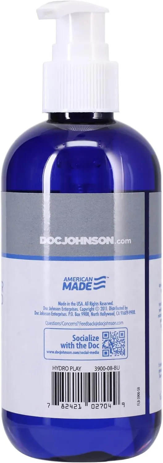 Doc Johnson TitanMen - Hydro Play Water Based Lube - Long lasting & Smooth with quick & easy clean up - Versatile and multi-purpose for all your pleasure play - 32 fl oz (946.3 mL)