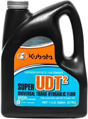 DOGNNAK Kubota 1 Gallon Super UDT2 Trans-Hydraulic Fluid for Kubota Equipment Hydraulic Systems, Transmission, Differential, and Wet Brake Systems - 128 Fl Oz, 128 ounces
