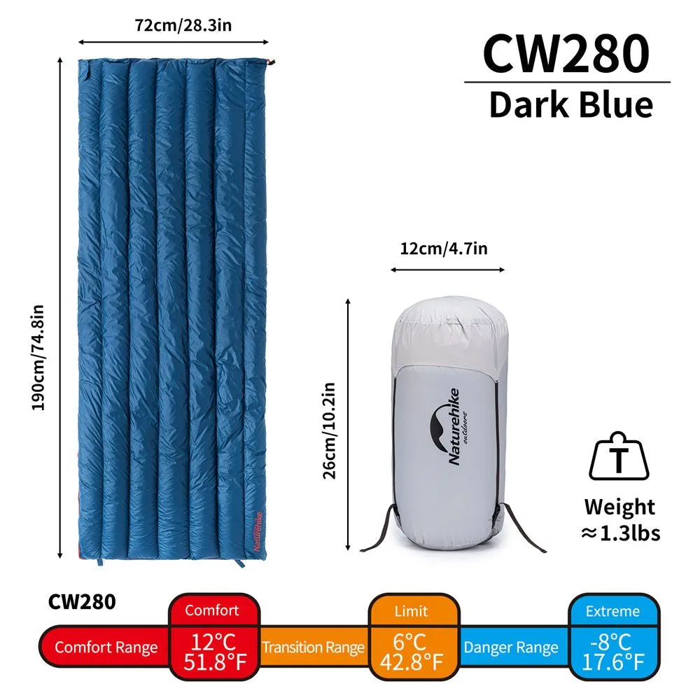 Down envelope sleeping bag (cicada) upgrade