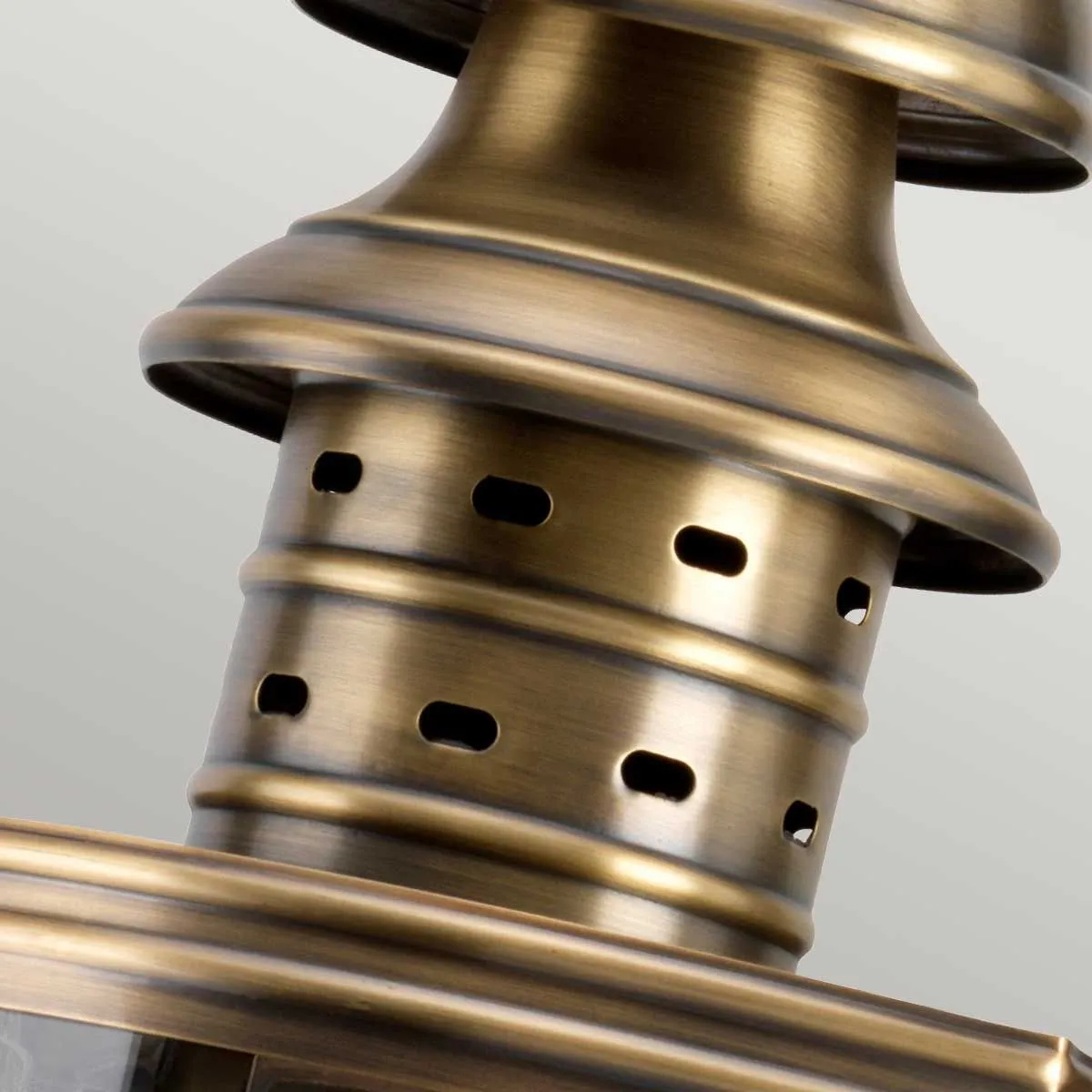Downing Street 1 lt Wall Lantern | Aged Brass