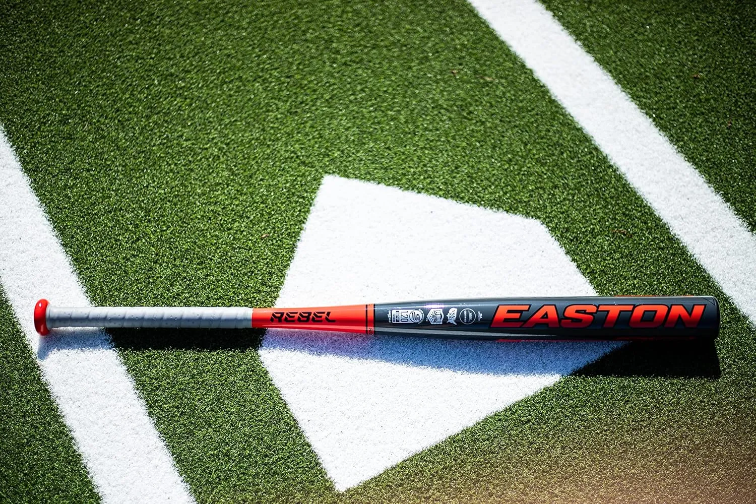 Easton | Rebel Slowpitch Softball Bat | Approved for Play on All Fields | Loaded | 12" Barrel