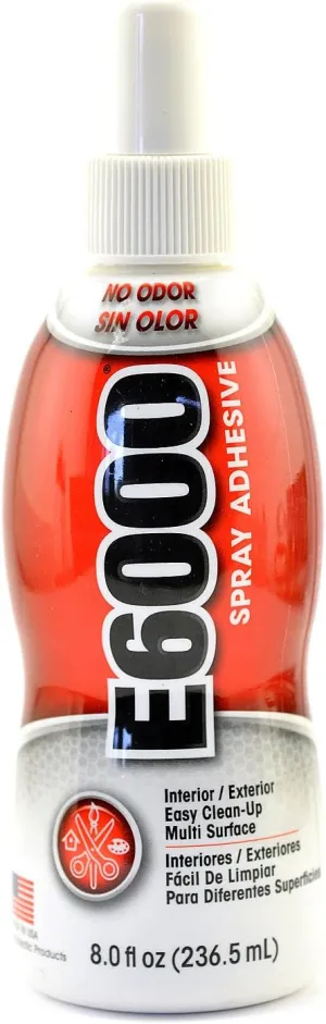 Eclectic Products E-6000 Spray Adhesive 8 oz. bottle [PACK OF 2 ]
