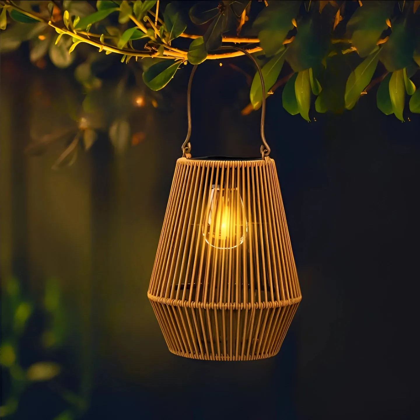 Eco-Friendly Bamboo Solar Lantern | Sustainable Garden Lighting
