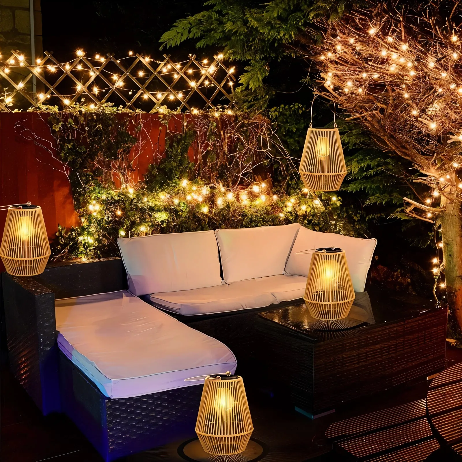 Eco-Friendly Bamboo Solar Lantern | Sustainable Garden Lighting