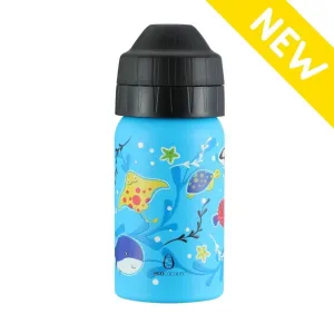 Ecococoon stainless steel 350ML DRINK BOTTLE - LEAK-FREE - OCEAN PLAY