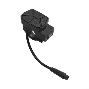 Electric Scooter Control Buttons, 6 Pin Plastic Waterproof Steering Horn-Headlight Switch, Multi-Function for Rainy Days Wear-Resistant, Black, 33X48.5x59mm