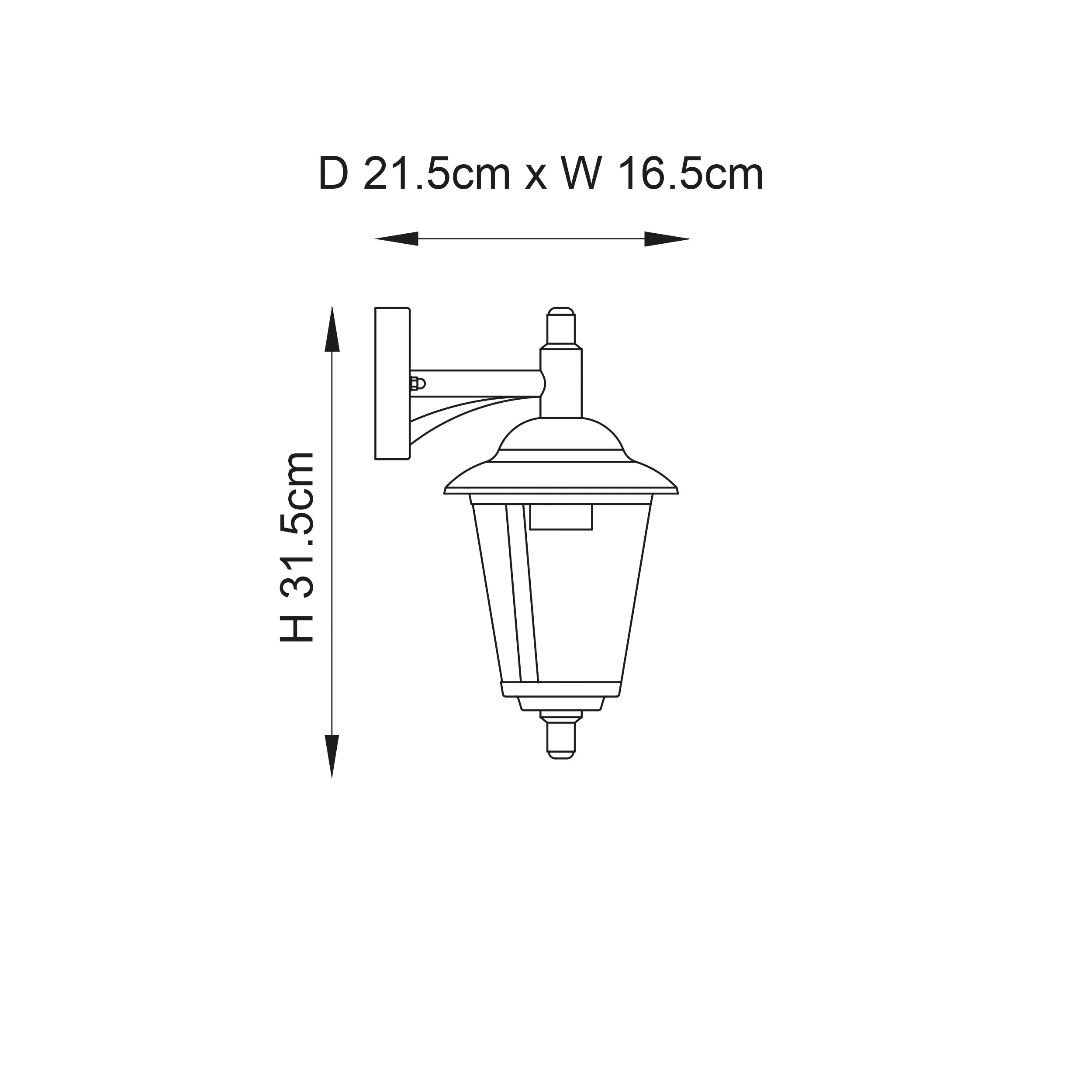 Endon YG-862-SS Klien 1lt Wall Polished stainless steel & clear pc 60W E27 GLS (Required)