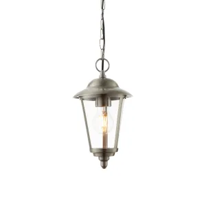 Endon YG-865-SS Klien 1lt Pendant Polished stainless steel & clear pc 10.5W LED E27 Warm White (Required)