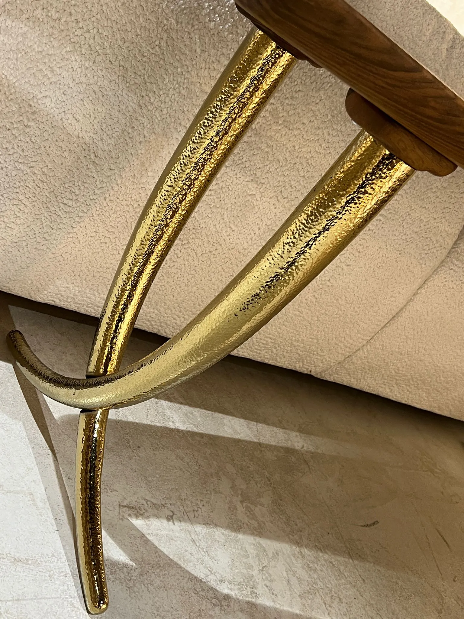 Epoxy Resin Sofa & Console table made of Walnut wood | Ivory Collection